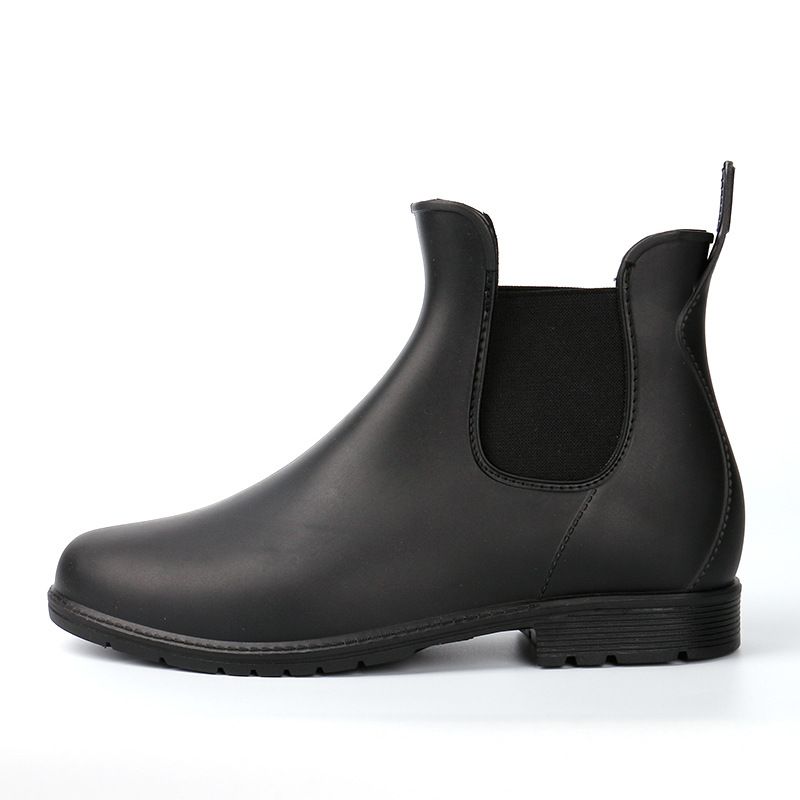 mens black slip on boots