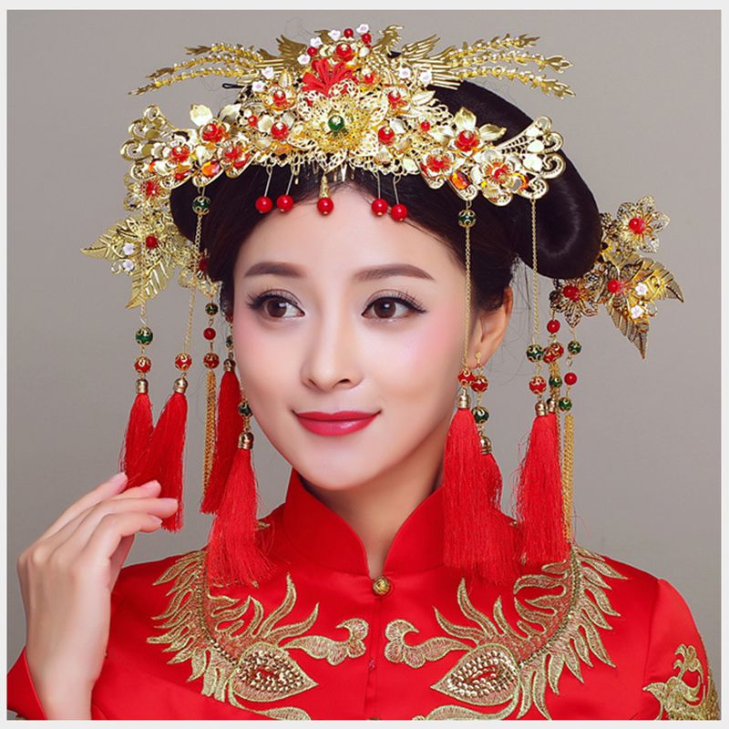 2019 Himstory Chinese Vintage Style Hairpin Wedding Headdress Hair
