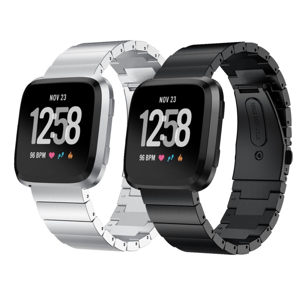 fitbit versa steel band