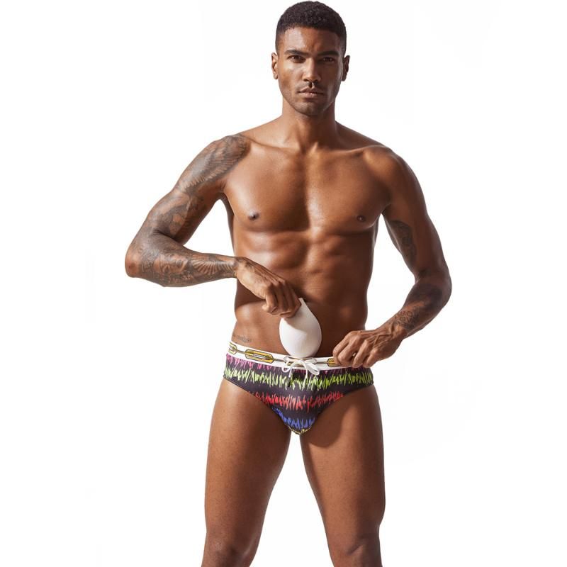 padded mens swimwear