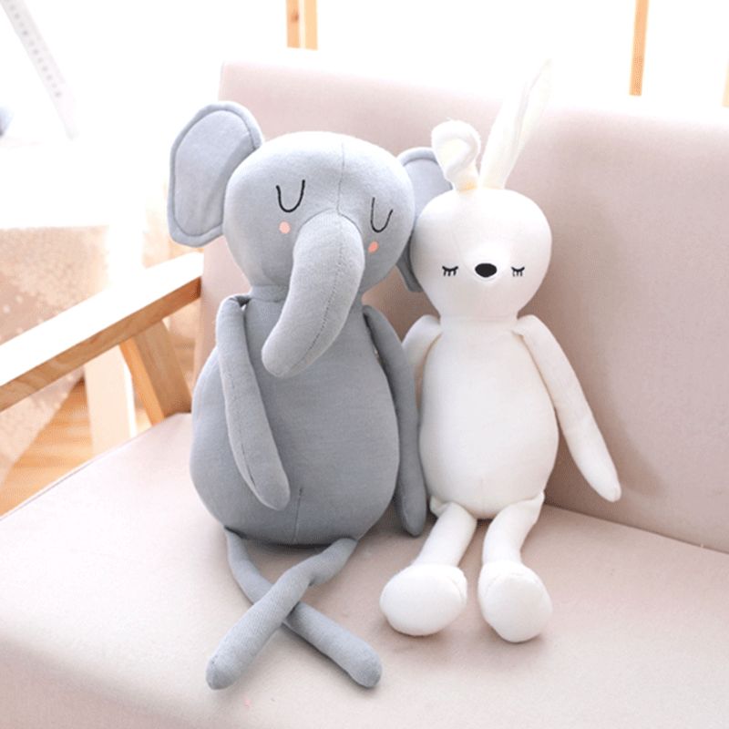 2019 50cm Elephant Rabbit Plush Toys Elephant Pillow Soft For
