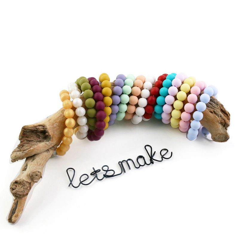 silicone teething beads