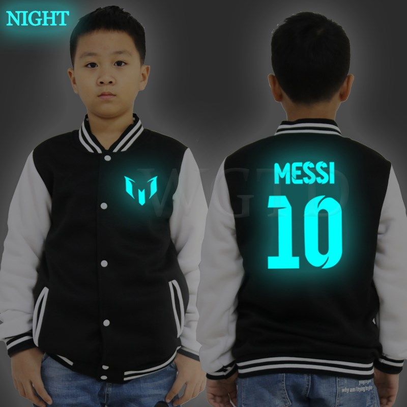 Messi 10 Luminoso Béisbol Niños Ropa Deportiva Sudadera Casual Hip Hop Chándal Niños Niñas Otoño Fleece Abrigos Chaquetas € | DHgate