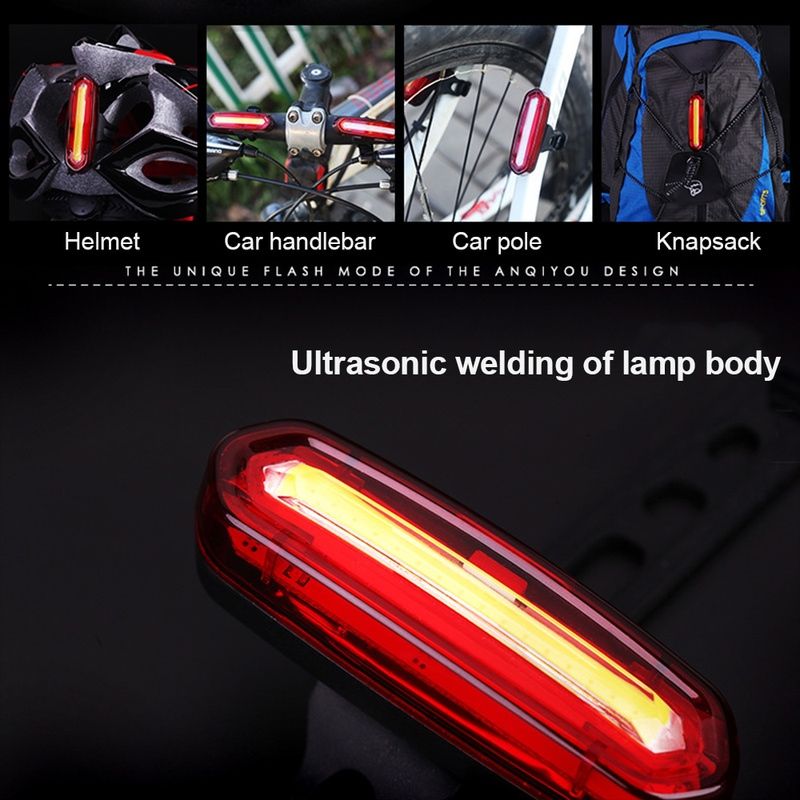 2019 USB Rechargeable LED Bicycle Bike Front Light /& Tail Rear Light Waterproof