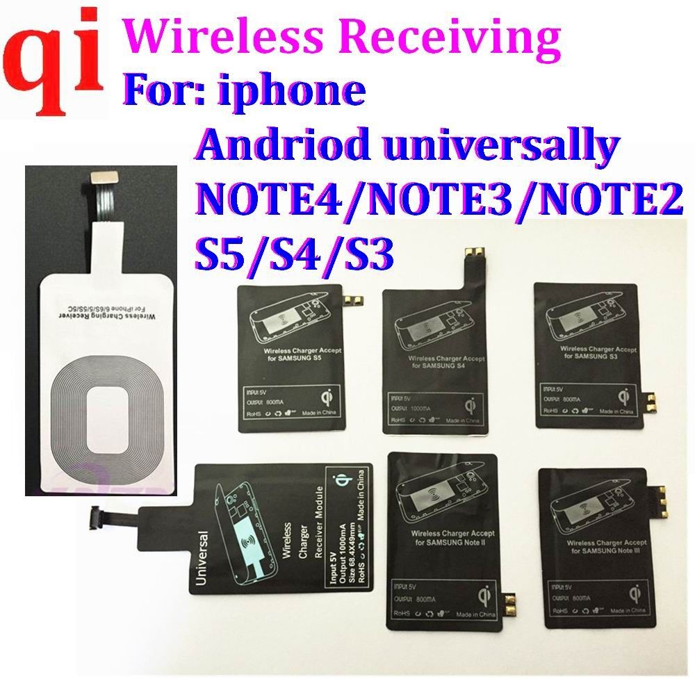 TIPO C universal Receptor Cargador Inalámbrico Qi Receptor Adaptador de Adaptador Para Samsung Galaxy
