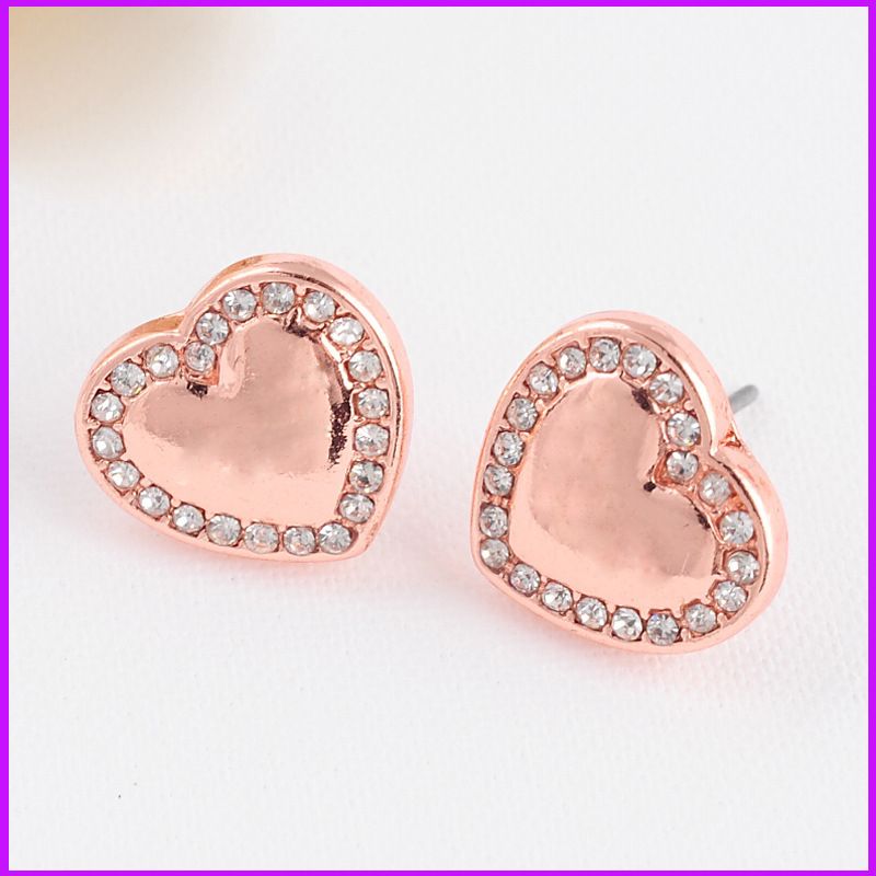 mk heart earrings