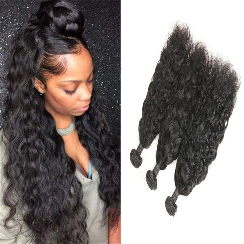 Brazilian Water Wave Virgin Hair One Bundles 8a Wet And Wavy Human