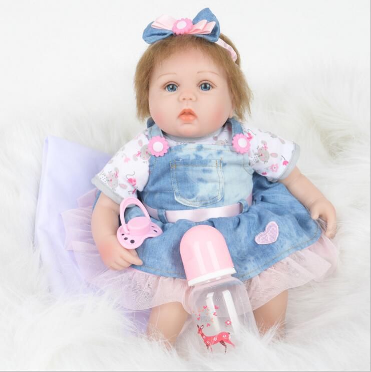 silicone baby dolls with hair