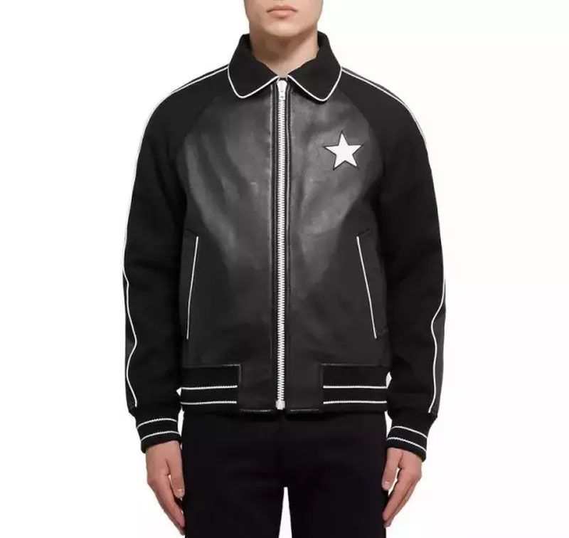 jaqueta de couro old school