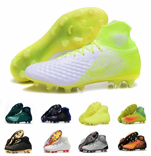 different color soccer cleats