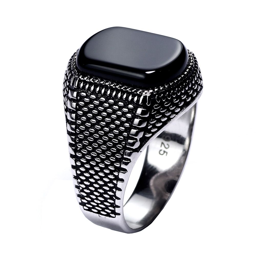 Grosshandel Turkei Schmuck Schwarz Ring Manner Leichte 6g Echt 925 Sterling Silber Herren Ringe Naturliche Onyx Stein Vintage Coole Mode Von Rocketer 23 4 Auf De Dhgate Com Dhgate