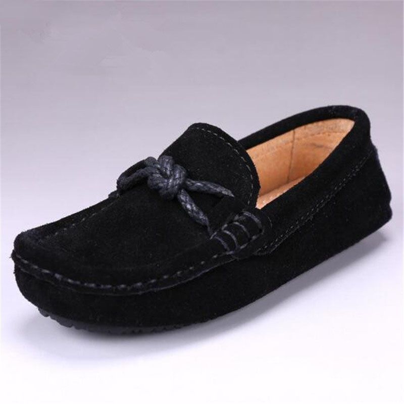 boys black loafers