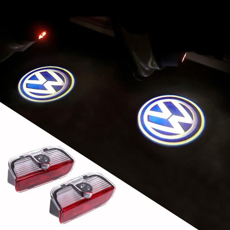 Advertencia Puerta Led con el logotipo de VW del proyector para el VW Golf orden 5 6 7 Jetta MK5 MK6 MK7 CC Tiguan Passat B6 B7 Scirocco Con arnés t 18Nadie
