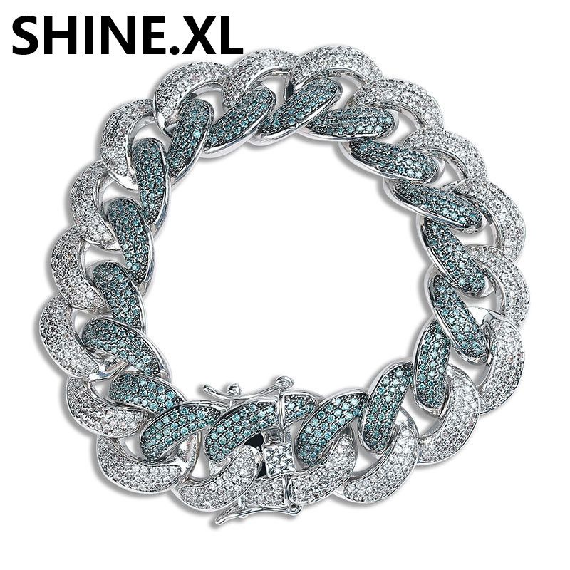 Cuban Link Emerald Color Zircon 