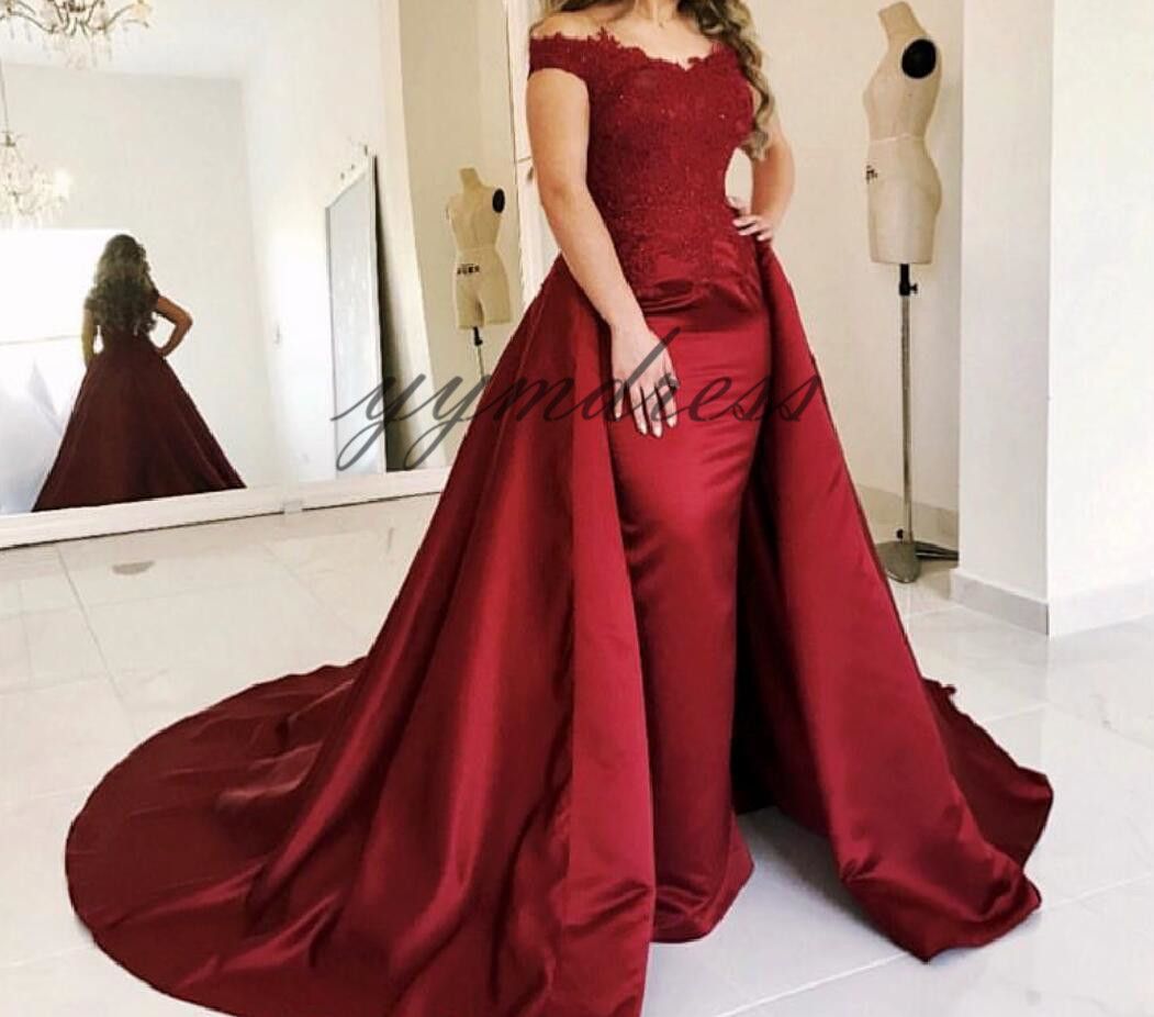 dark red prom dresses 2019