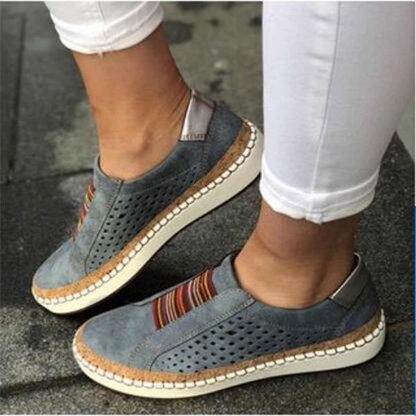 Fashion Women Espadrilles On Loafers Shoes Designer Comfortable Leather Plate Forme Walking Dress Shoes US10.5 Dropship From Aific_shoes, $18.91 | DHgate.Com