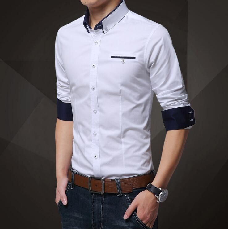 mens slim fit formal shirt