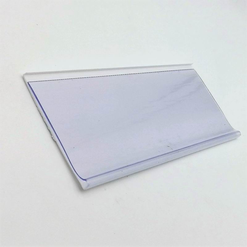 2020 Plastic With Tape Flat Adhesive Label Holder Strip Shelf