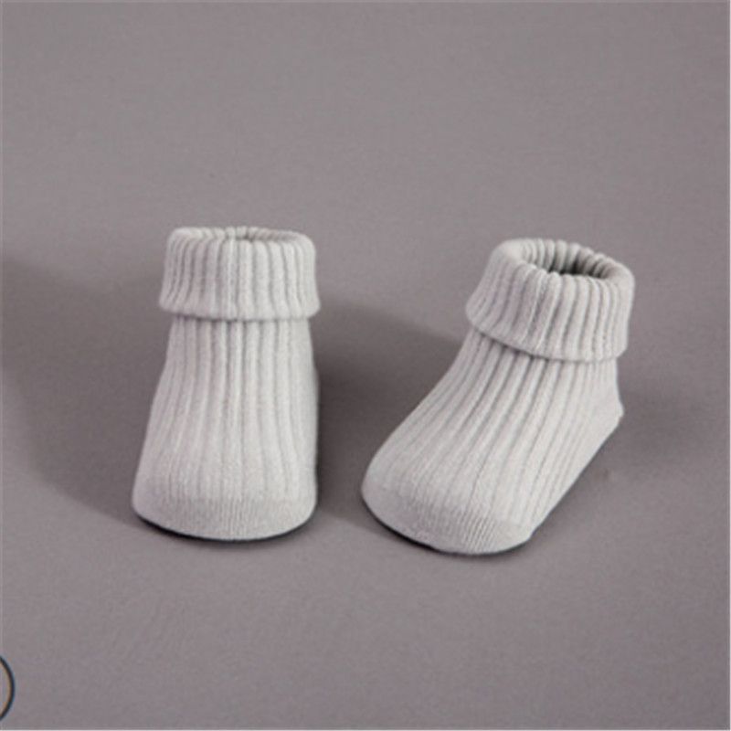 cream baby socks