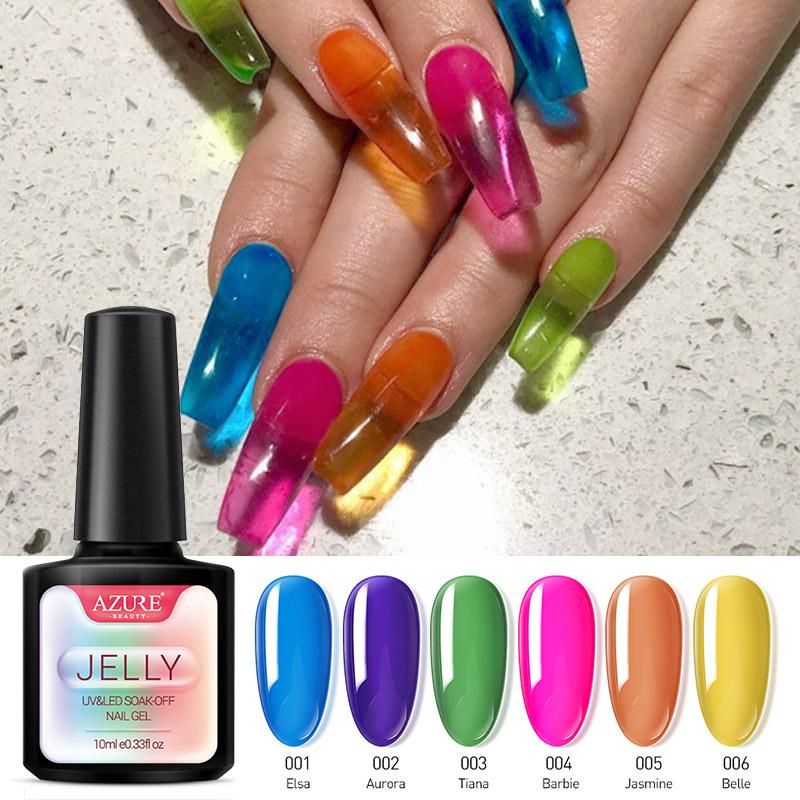 Translucent Color Gel Polish Jelly Nails Gel Varnish Soak Off UV LED Art Gel Lacuqer From $26.39 | DHgate.Com