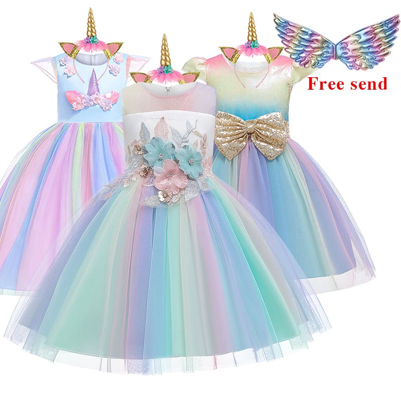 unicorn birthday dress size 8