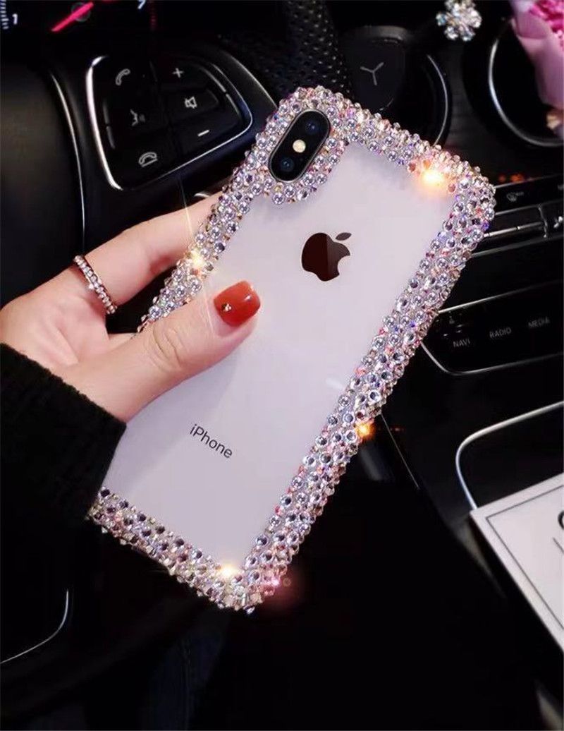 Bling Diamant Designer Phone Case Pour Iphone 11 Tpu Souple Strass Paillettes Fille Style Pour Iphone 6 Coque 7 8 B De Dropshipping Fournisseurs Shellyalex 2 32 Dhgate French
