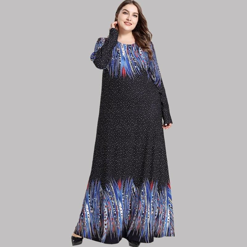 long sleeve jersey knit maxi dress