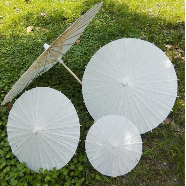 Parasol chinois en papier imperméable à l’huile Parasol adapté à la photographie de mariage Photo Props Parapluie Vert Accessoires Parapluies et accessoires de pluie 