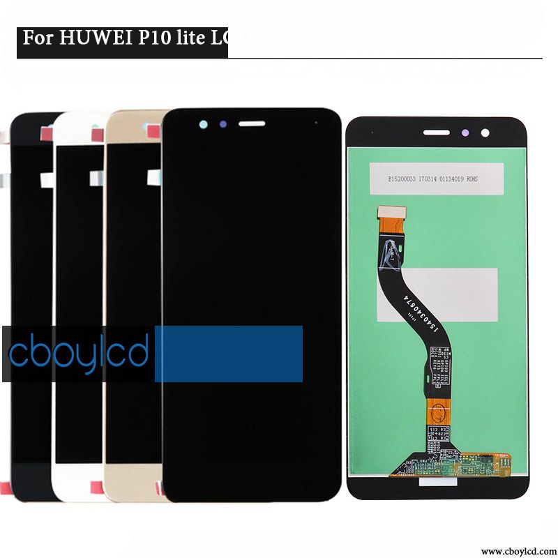 Original para Huawei P10 Lite WAS-LX1 Montaje Digitalizador de Pantalla Táctil LCD Completa 