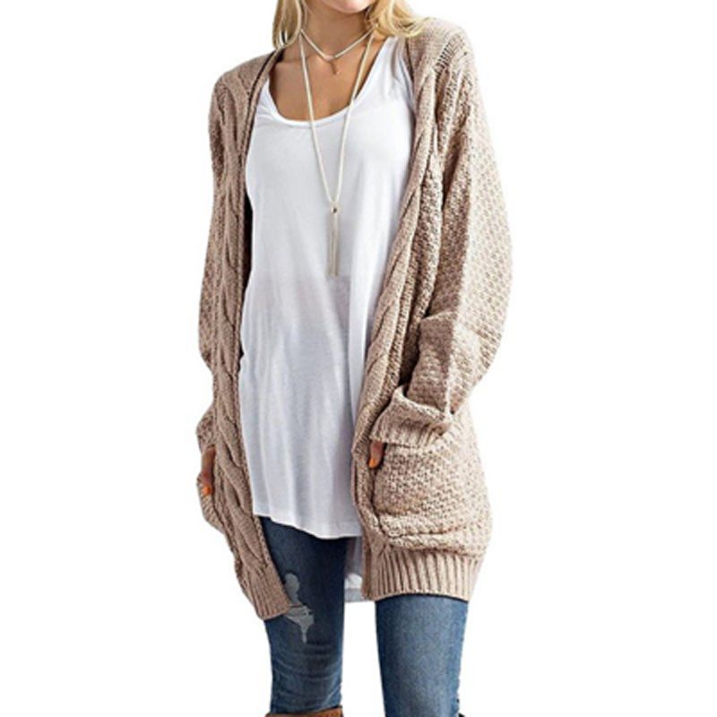 Compra Cardigan Largo Mujer De Manga Larga De Punto Torcedura Chaqueta De  Punto Otoño Invierno Mujeres Suéteres 2019 Jersey Mujer Invierno Barato |  Entrega Rápida Y Calidad | Es.Dhgate
