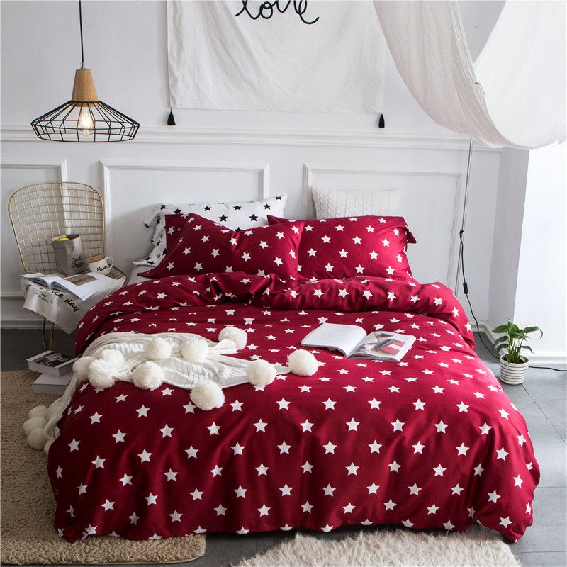 Blue Star New Arrival Bedding Set Girls King Queen Size Summer Bed