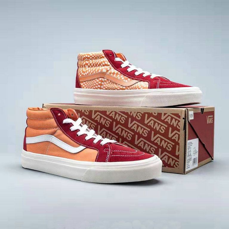 vans mid top hombre blanco