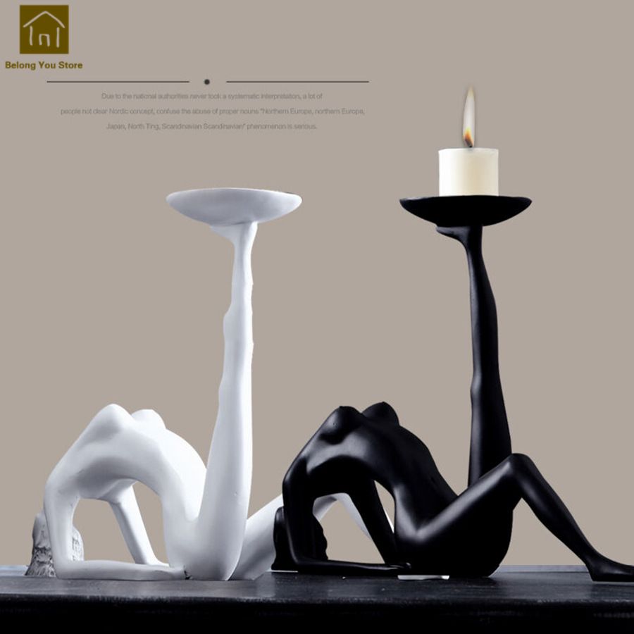 modern table candle holders