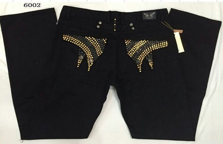 black and gold robin jeans