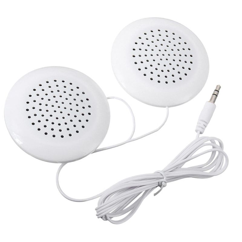 Smallest Earphone Phone For Radio MP4 White Speaker 3.5mm Pillow Mini Player
