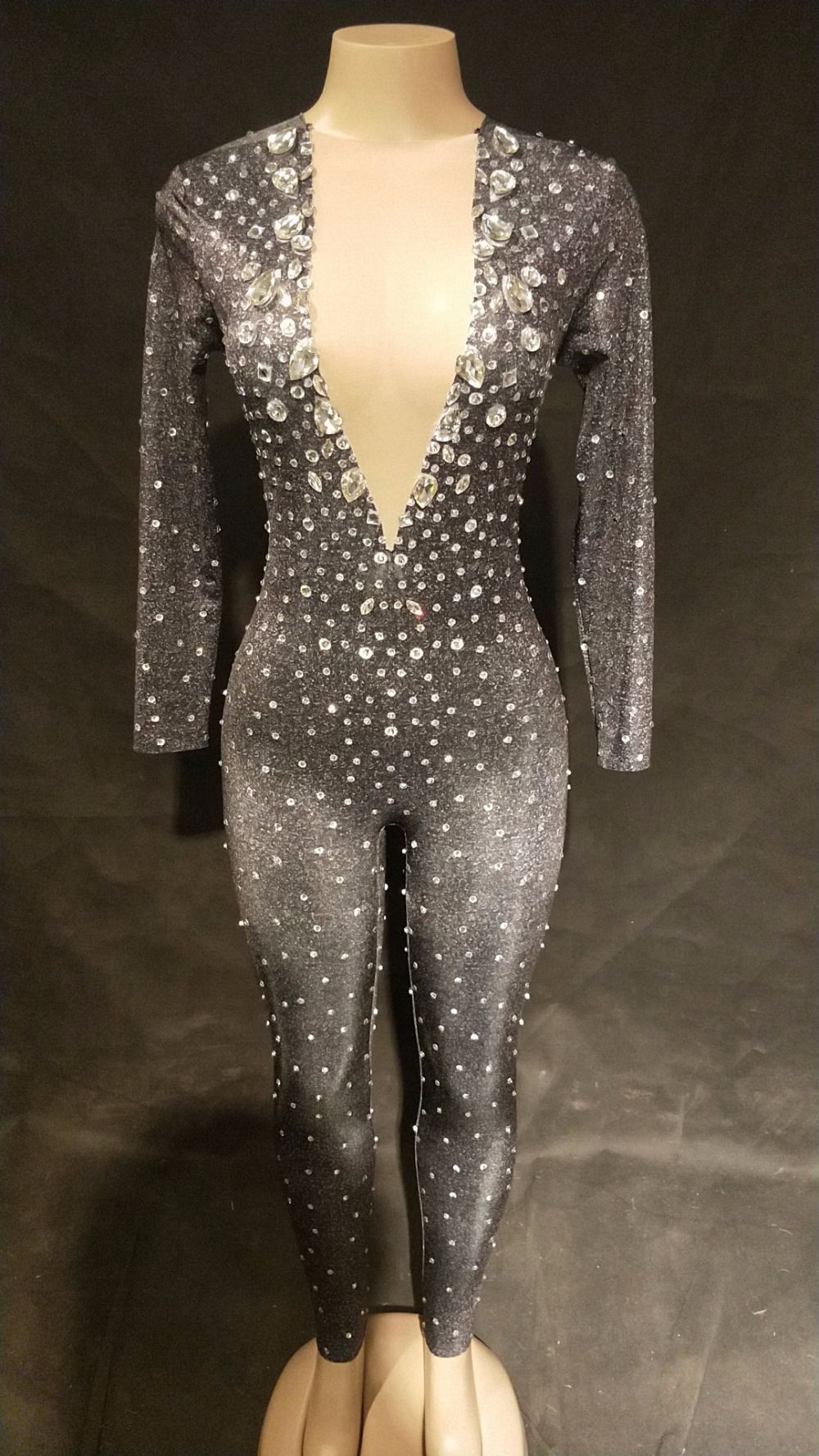 diamond jumpsuit prom
