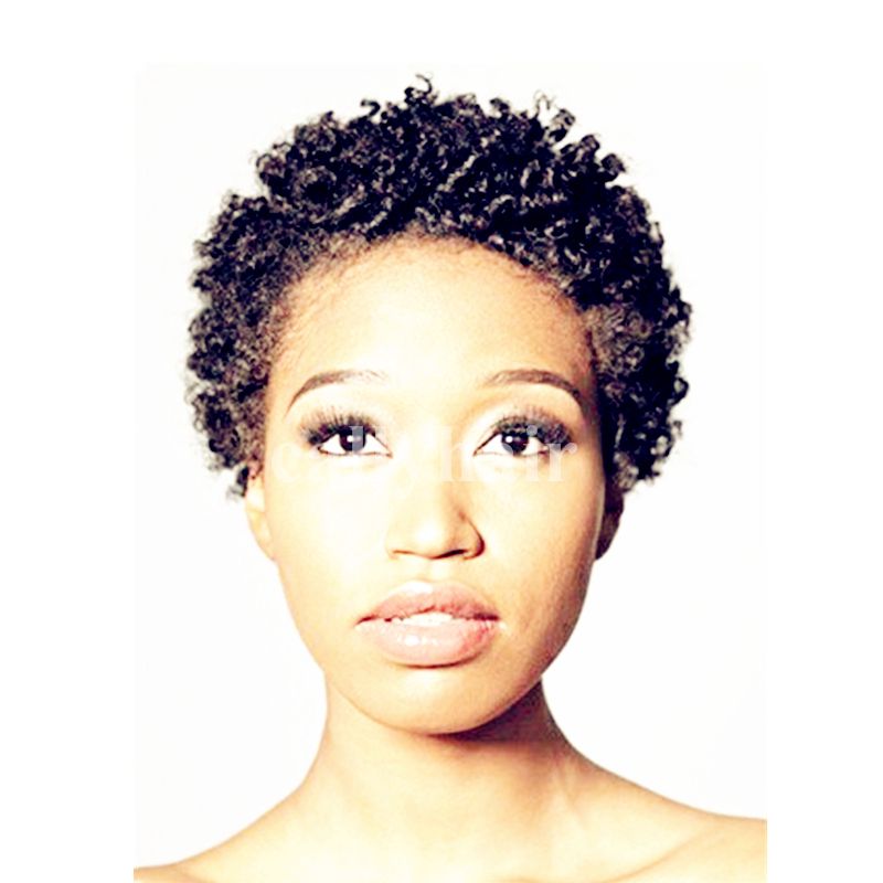 Brazilian Hair Perucas Femininas Sleek Afro Boy Cut Short Pixie
