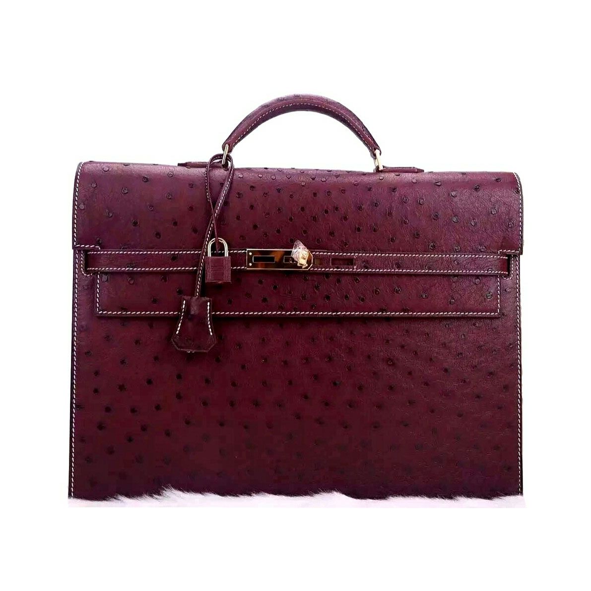 high end leather briefcase