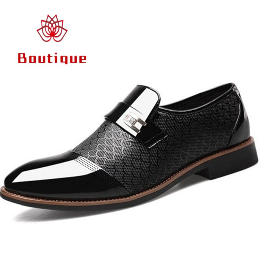 Zapato de vestir formal de negocios de moda para hombres de gran tamaño Zapato de vestir formal de negocios de moda para hombres de gran tamaño
