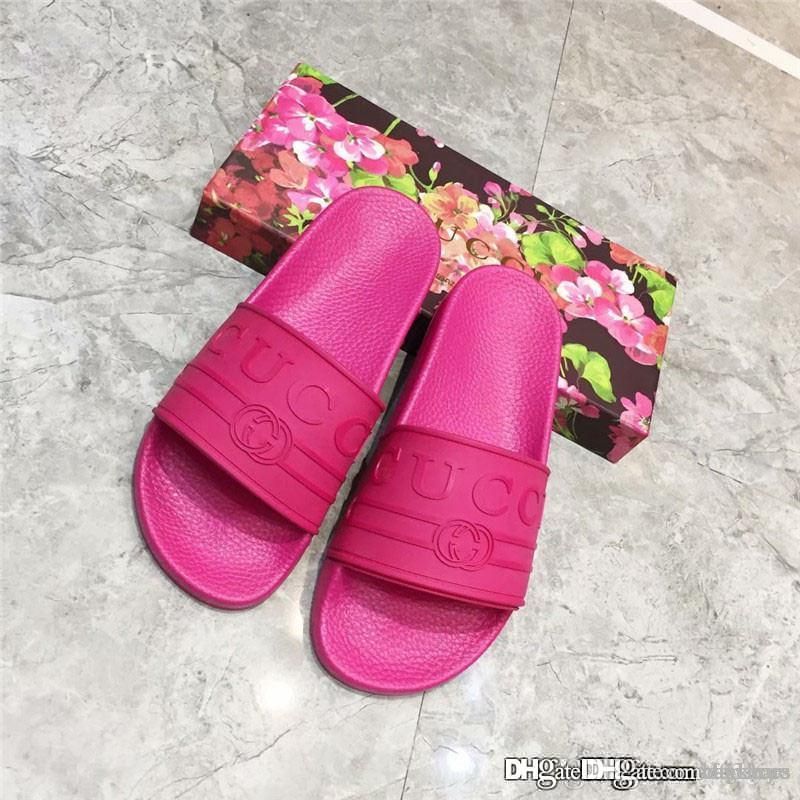 pink rubber sandals