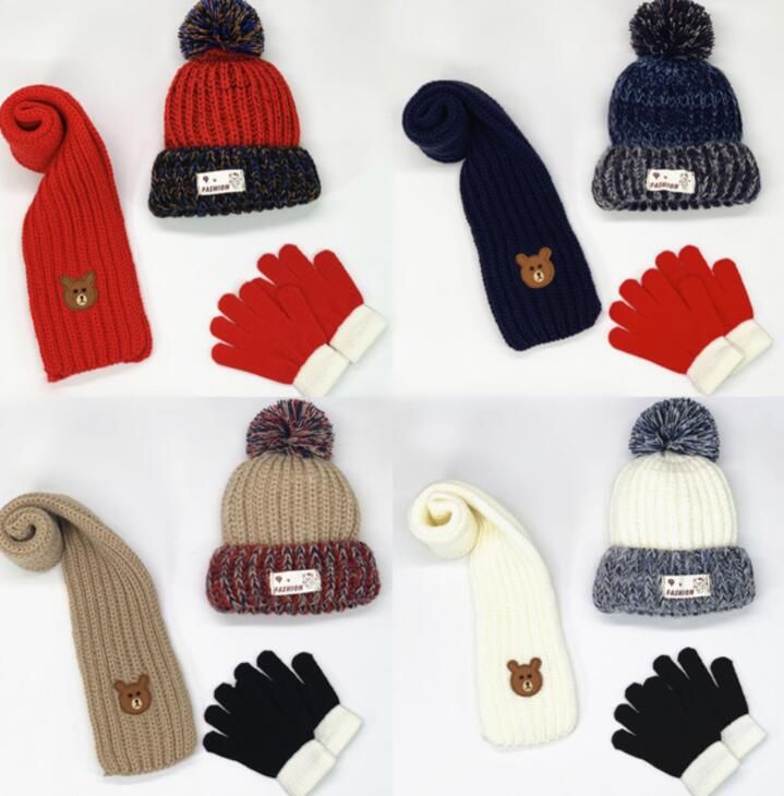 baby scarf and gloves