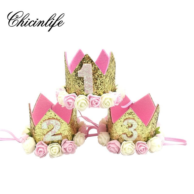 first birthday headband crown