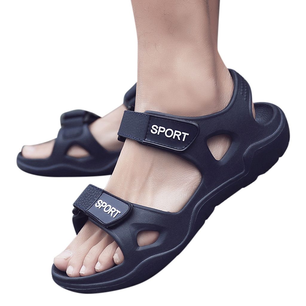 mens black sandals