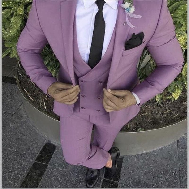 XLY 2019 Latest Coat Pant Design Purple 