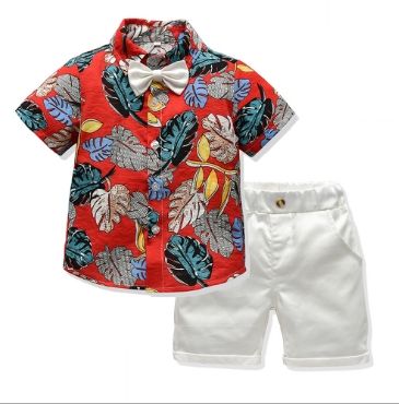 # 1 Boys Floral Tie Shirts Sets