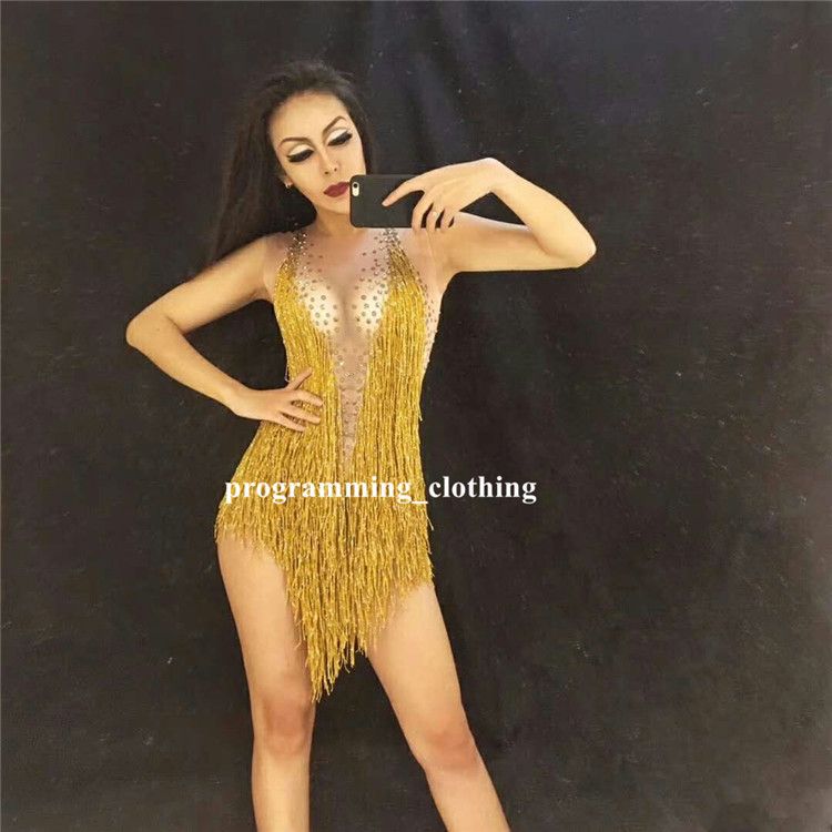 gold tassel jumpsuit