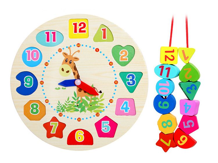 childrens wooden clock