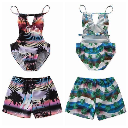 2020 2020 Summer Baby Girl One Piece Swimsuits Fashion Print Kids ...