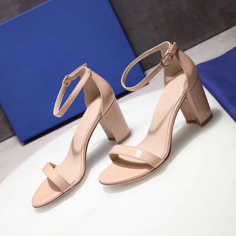 Sandalias tacón alto para mujeres 2019 Diseñador de tendencia de moda zapatos
