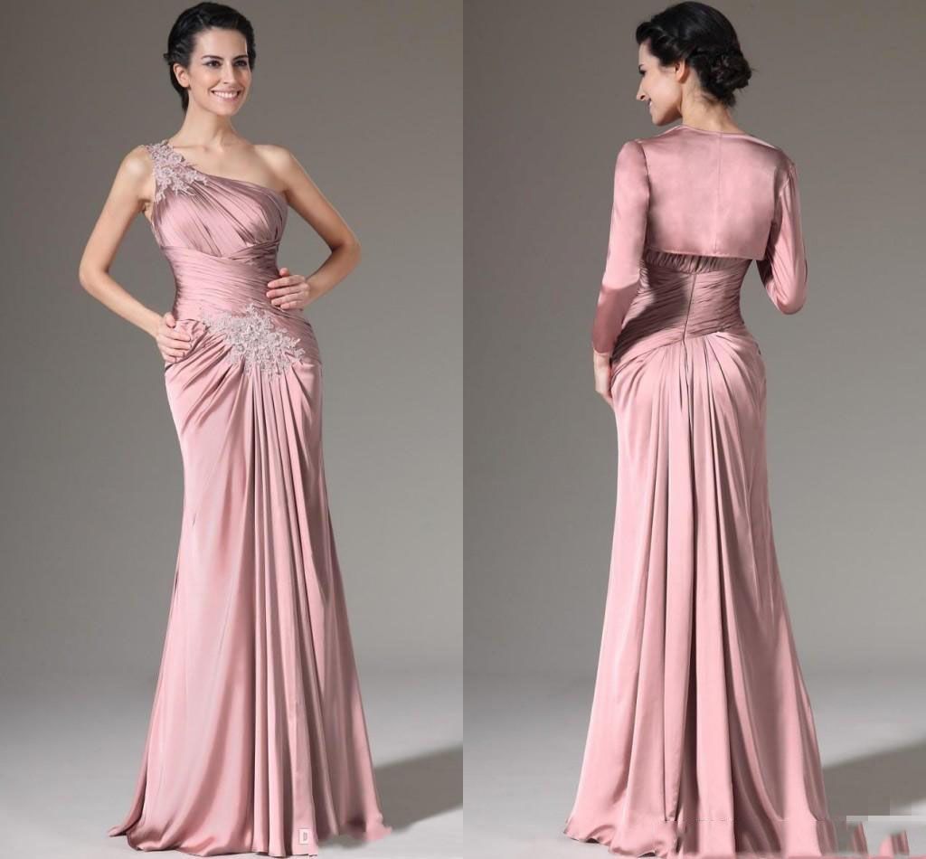 one shoulder mother of the bride dresses